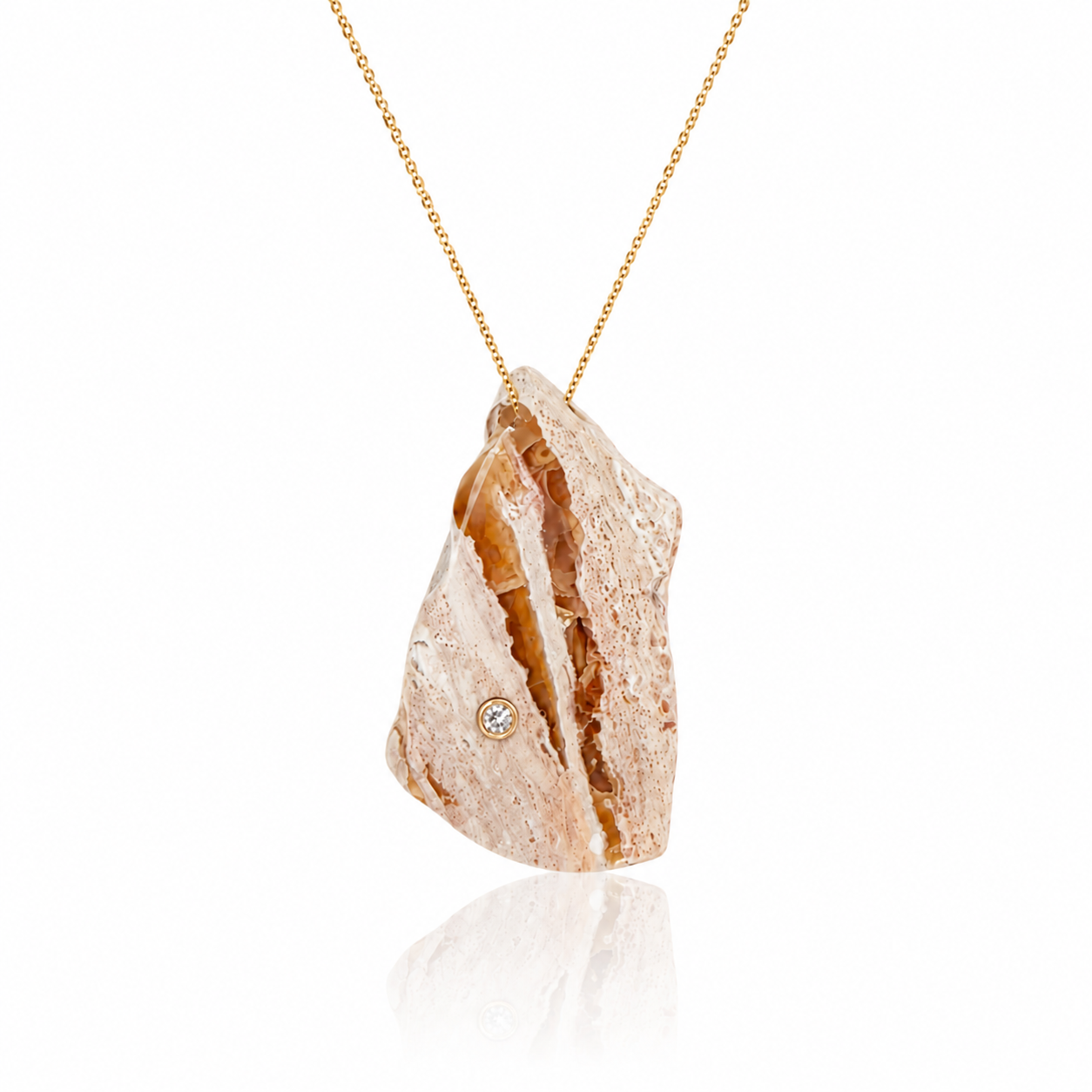 14k Boulder Opal Necklace
