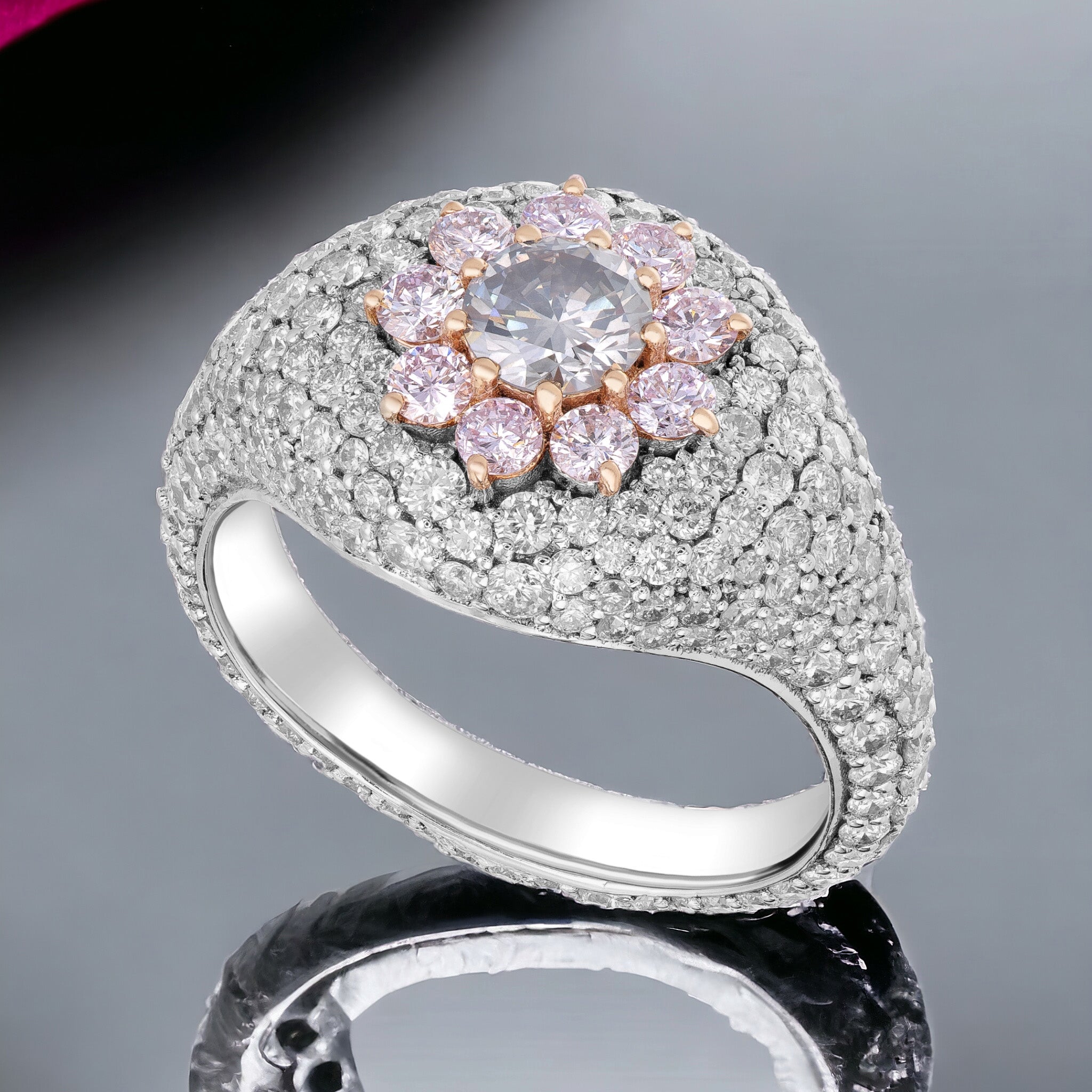 Multi-Tone Diamond Fashion Ring