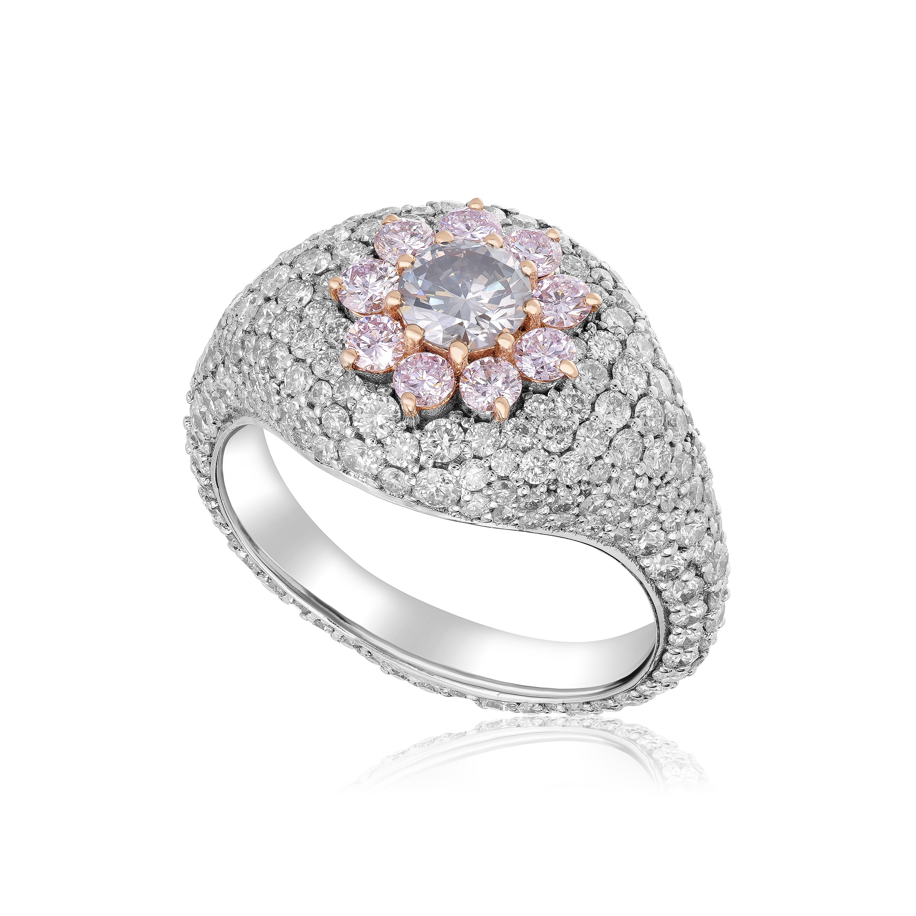 Multi-Tone Diamond Fashion Ring