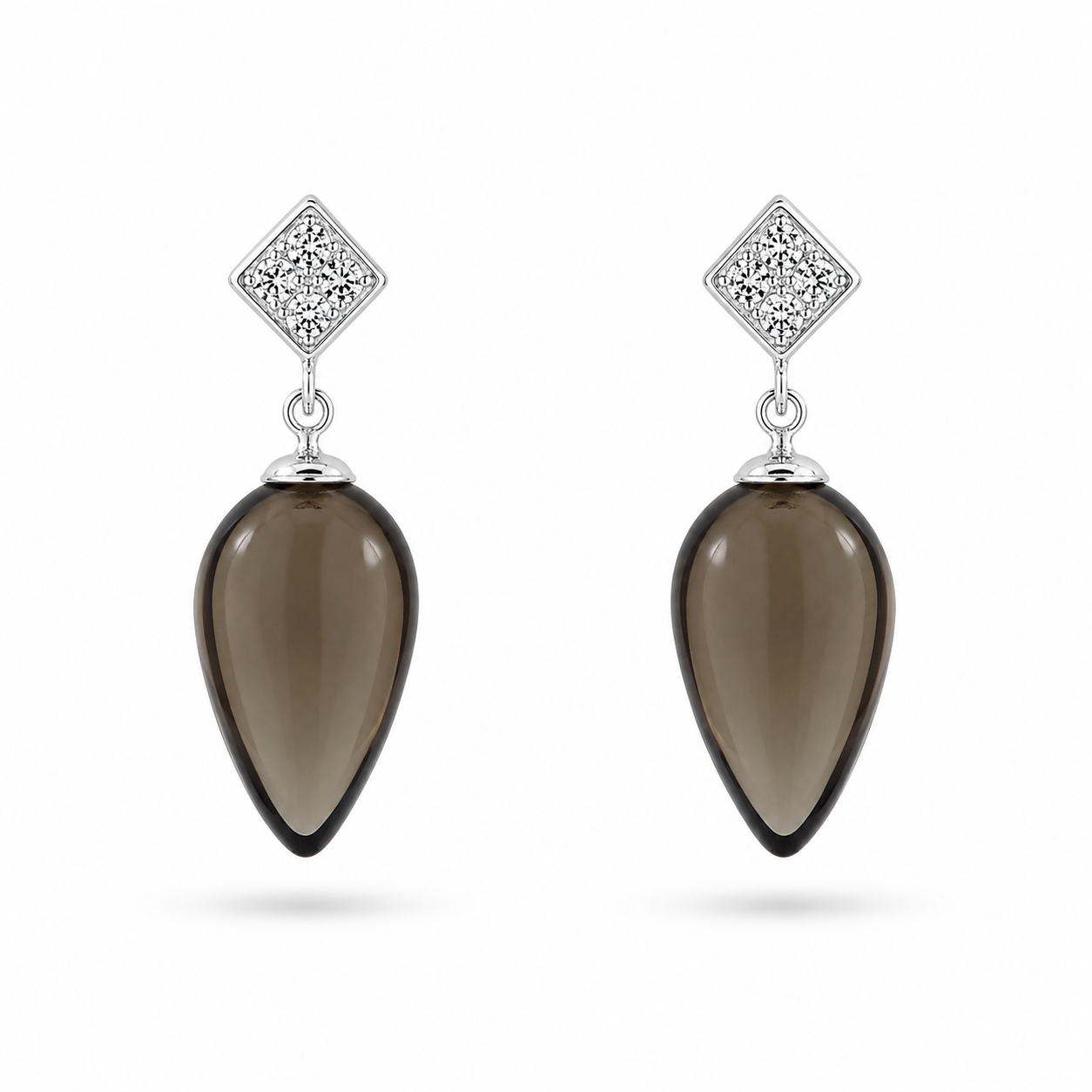 Smokey Lab Drop Earrings