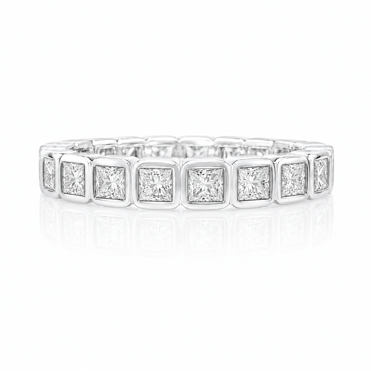 Princess Cut Diamond Eternity Band