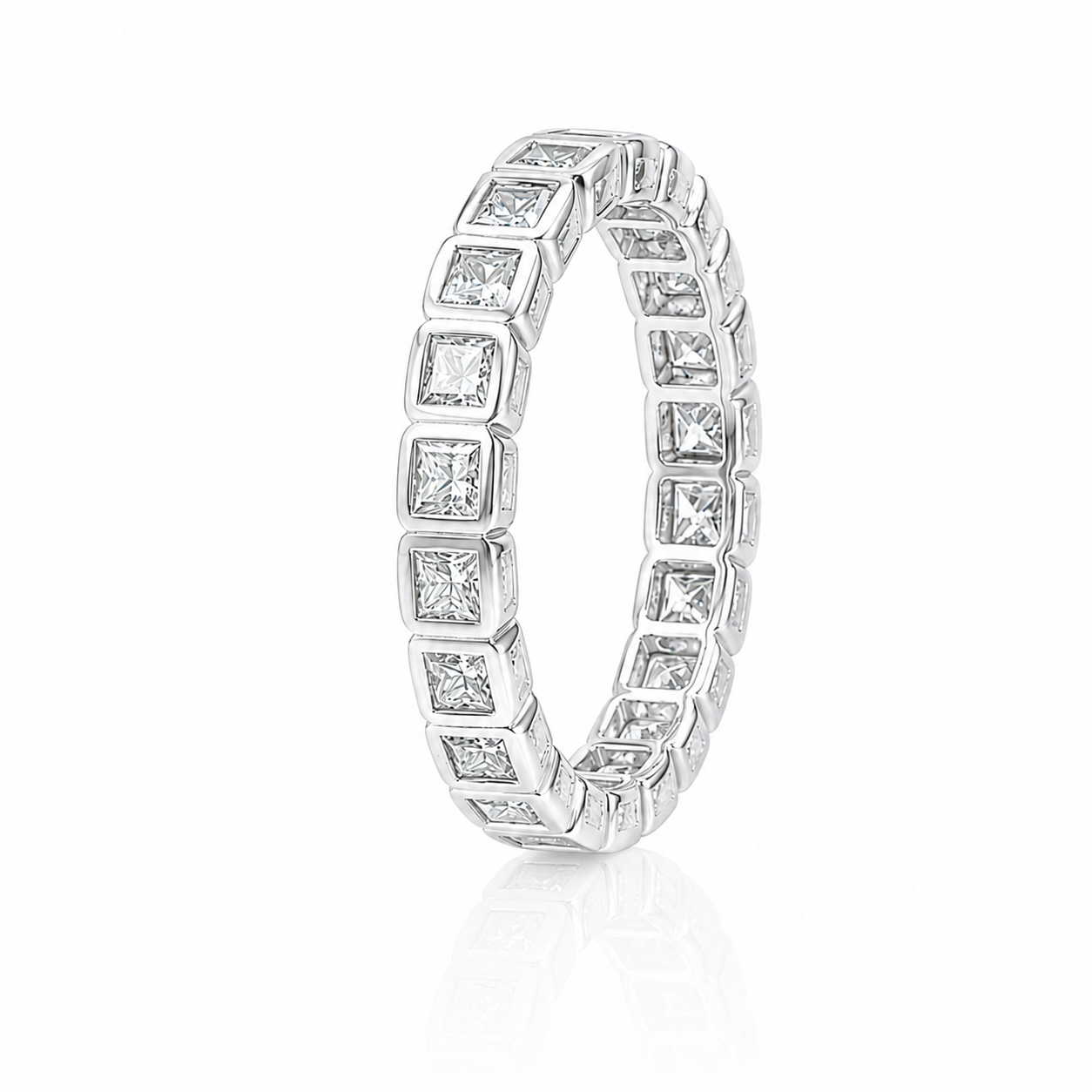 Princess Cut Diamond Eternity Band