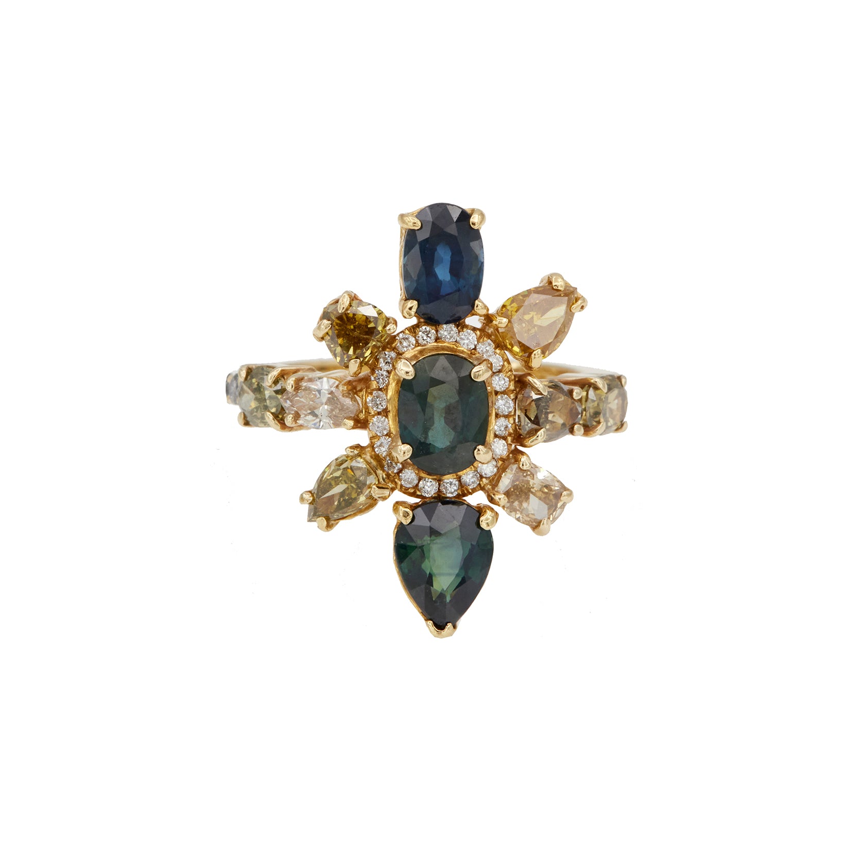 Sapphire Galaxy Ring