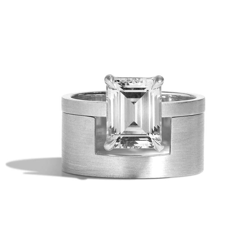 Mid-Century Kahn Ring with Cigar Band