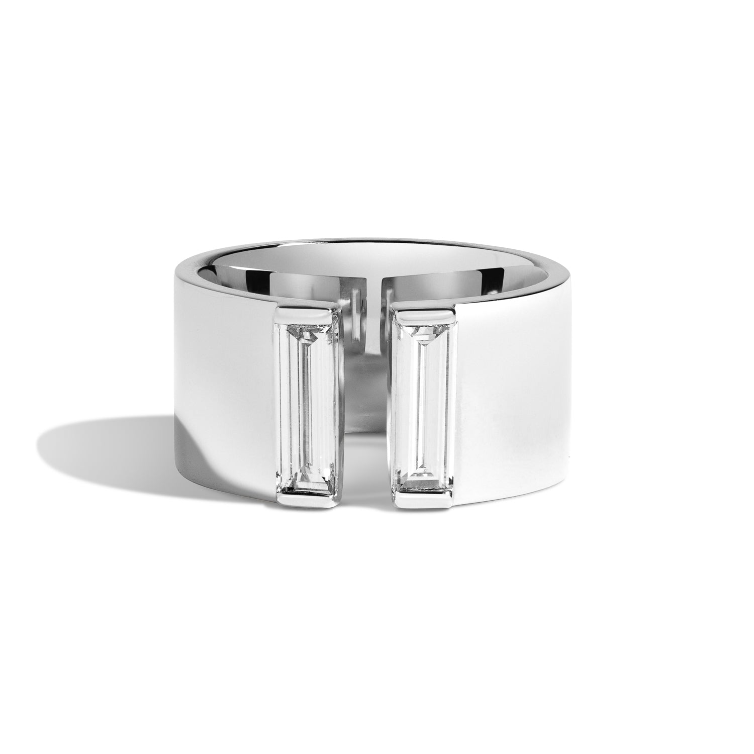 Double Baguette Gap Ring