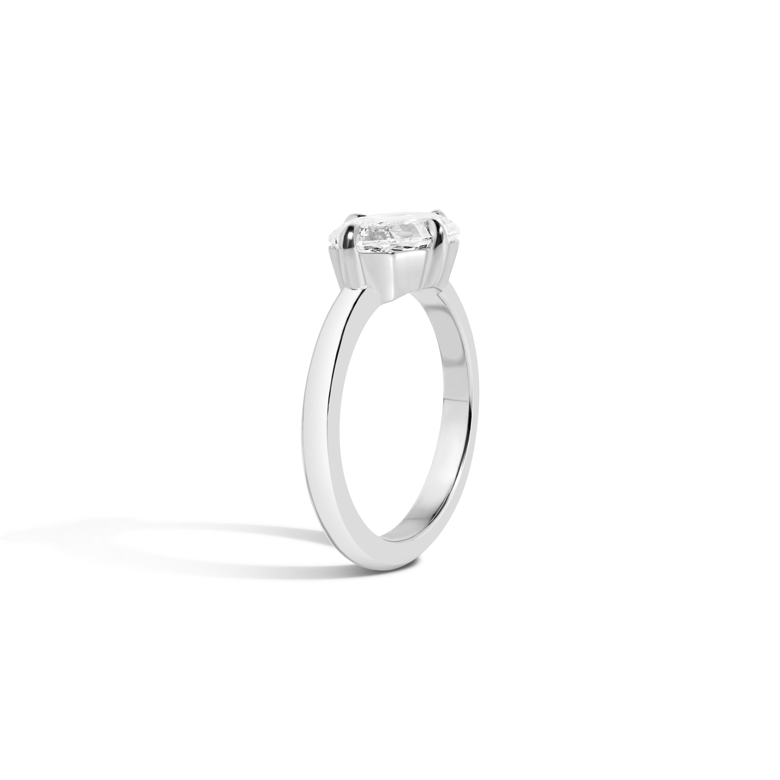 East-West Step Cut Marquise Ring