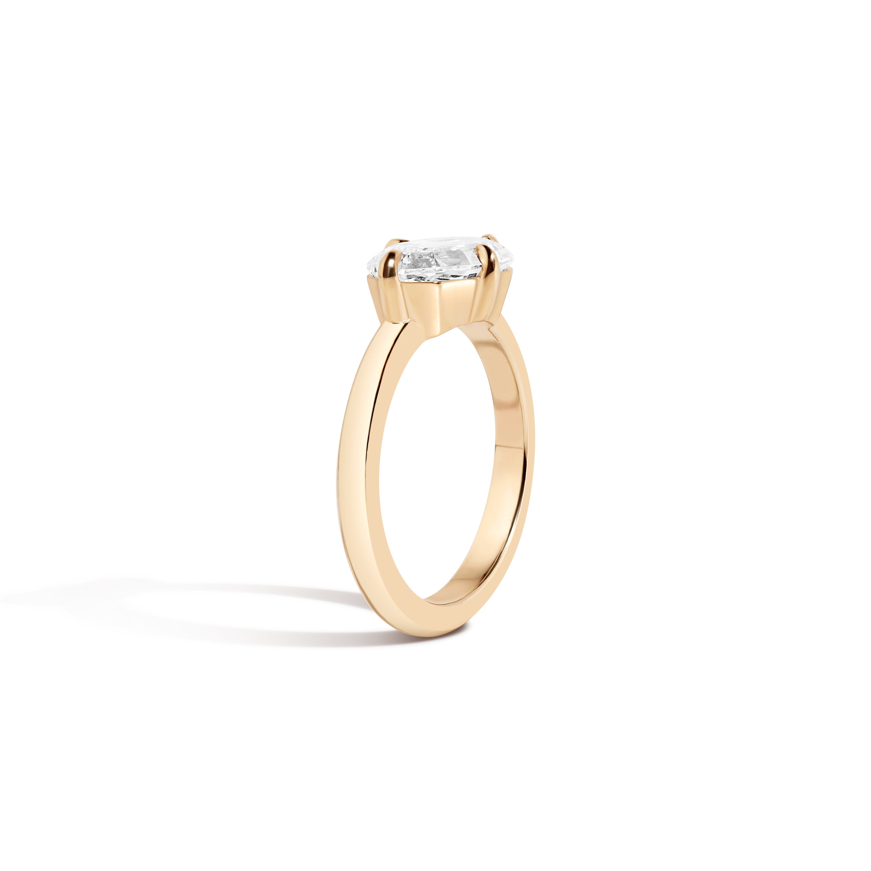 East-West Step Cut Marquise Ring