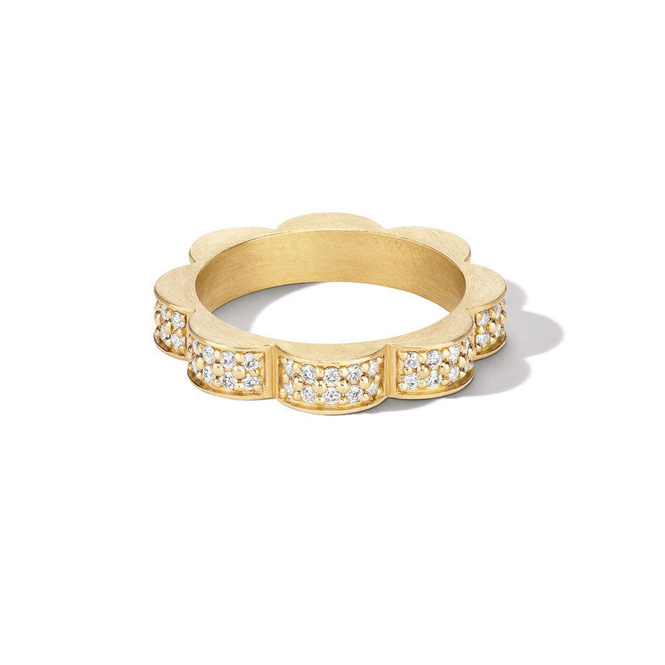 Yellow Gold Pavé Jharokha Band