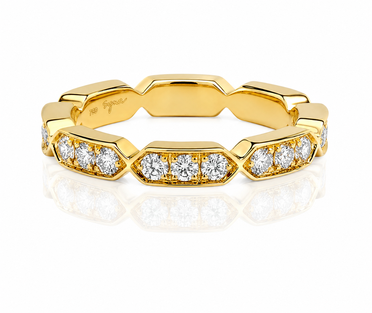 Chevron Band with Diamonds