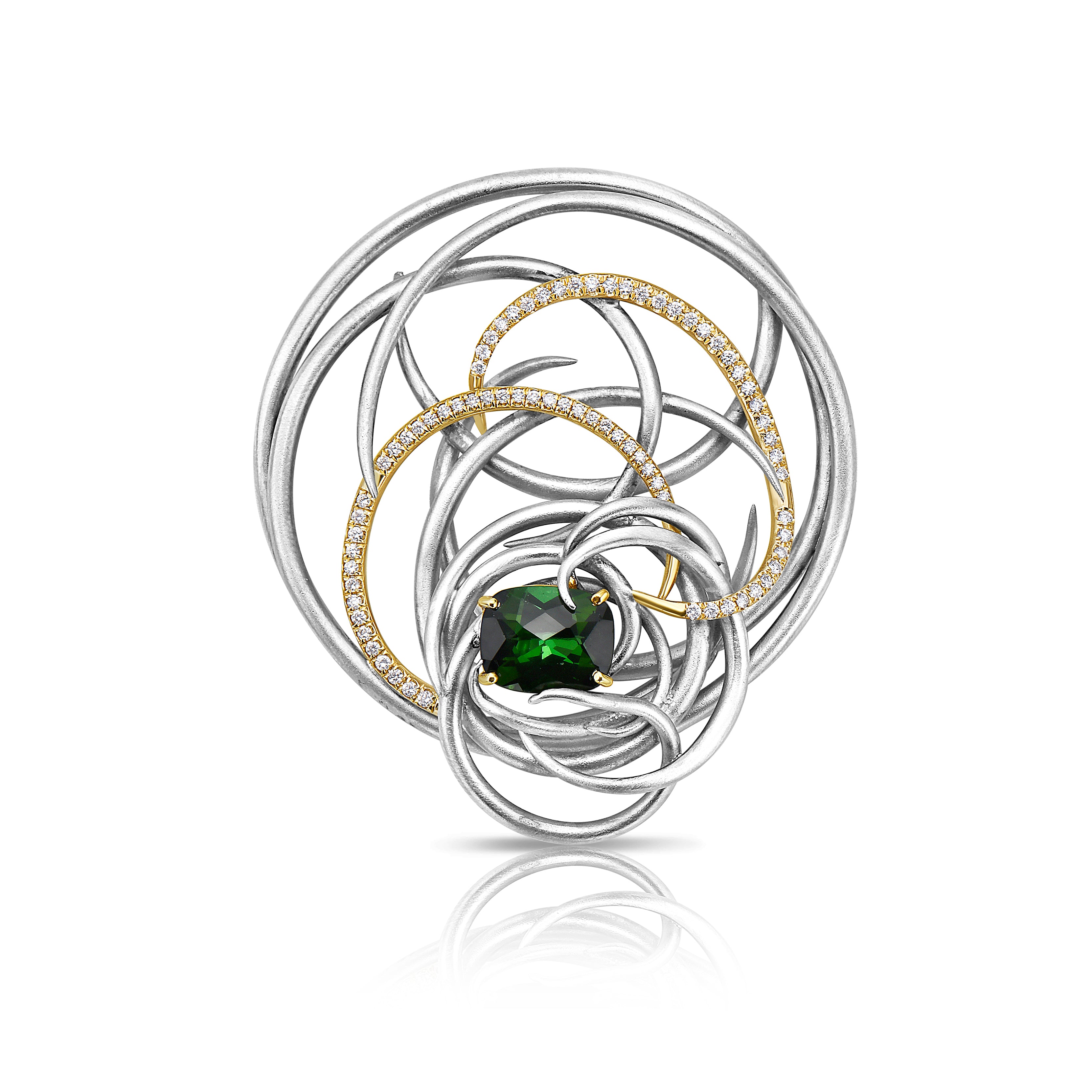 Tourmaline Nest Brooch