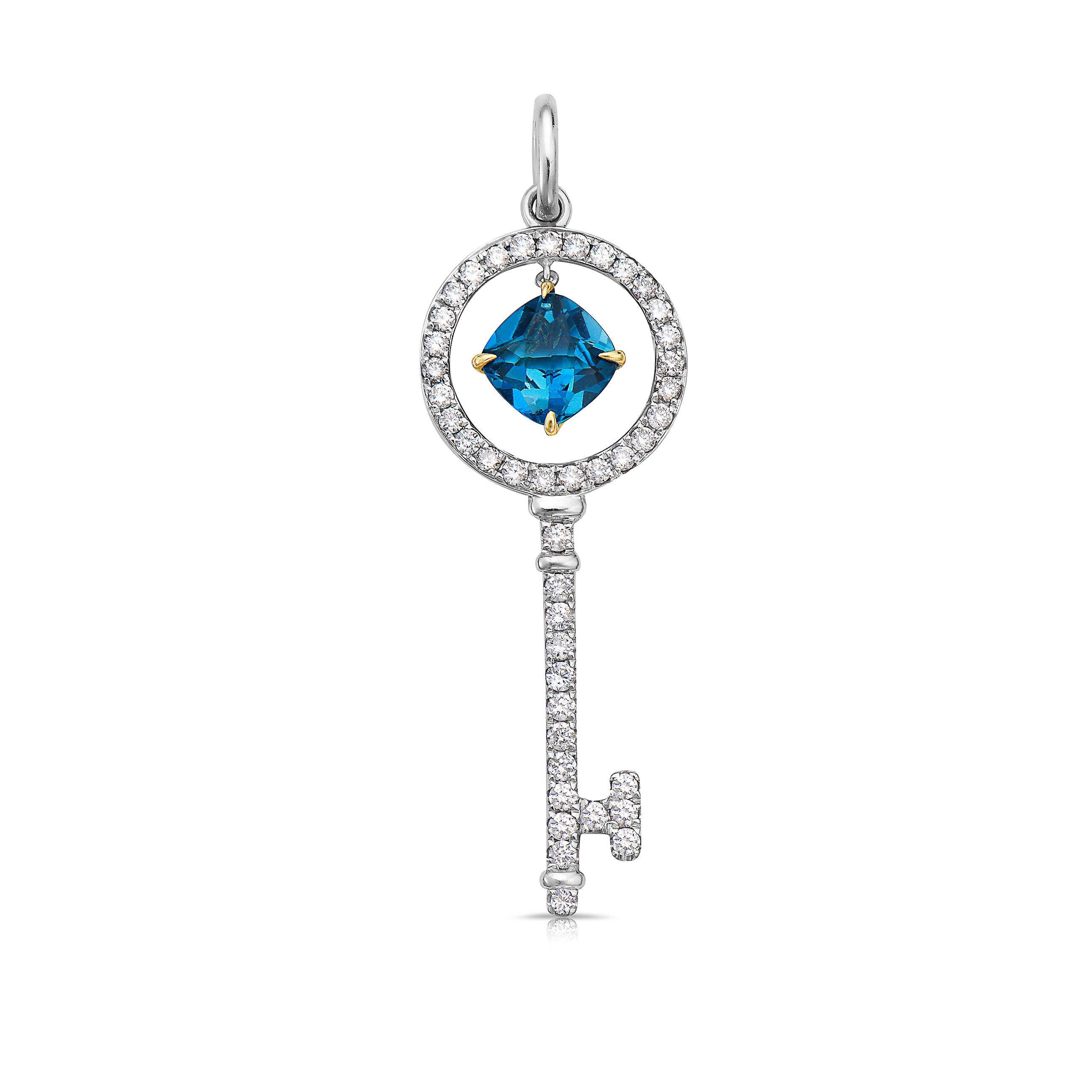 Diamond Key Charm
