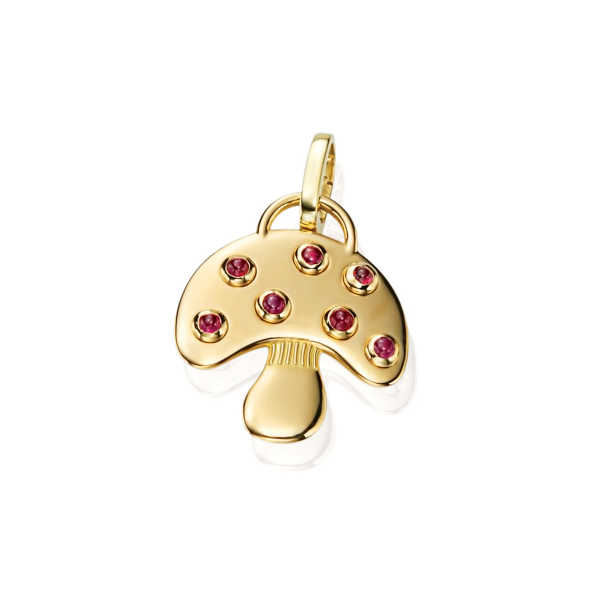 Ruby Mushroom Charm