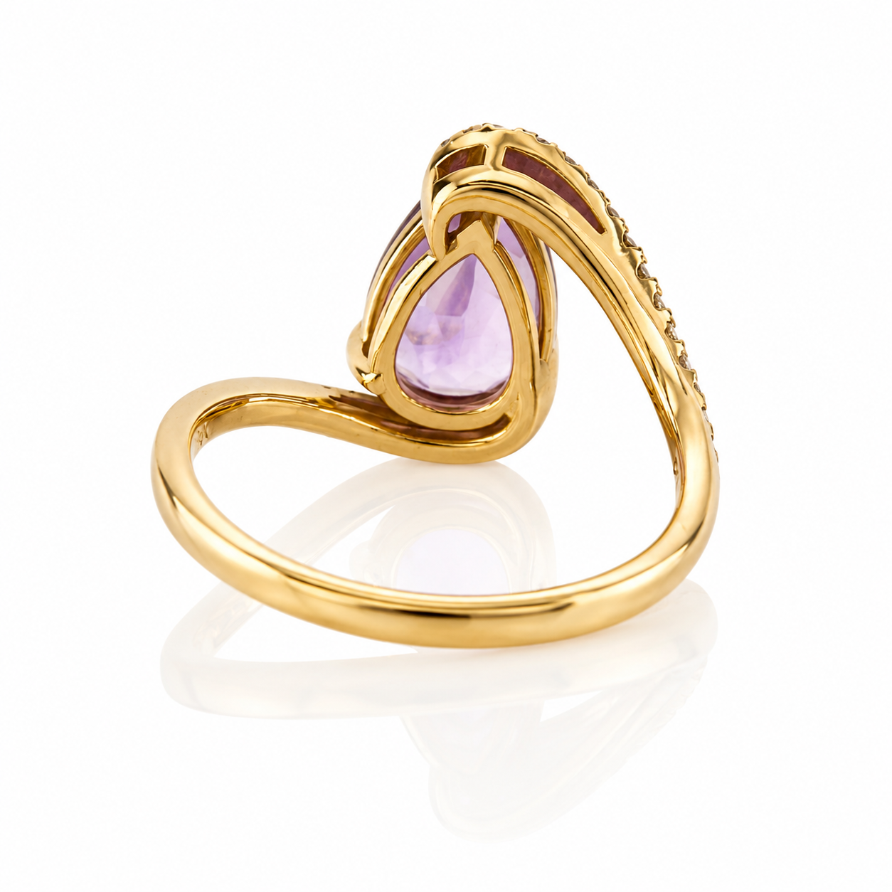Amethyst Bypass Ring