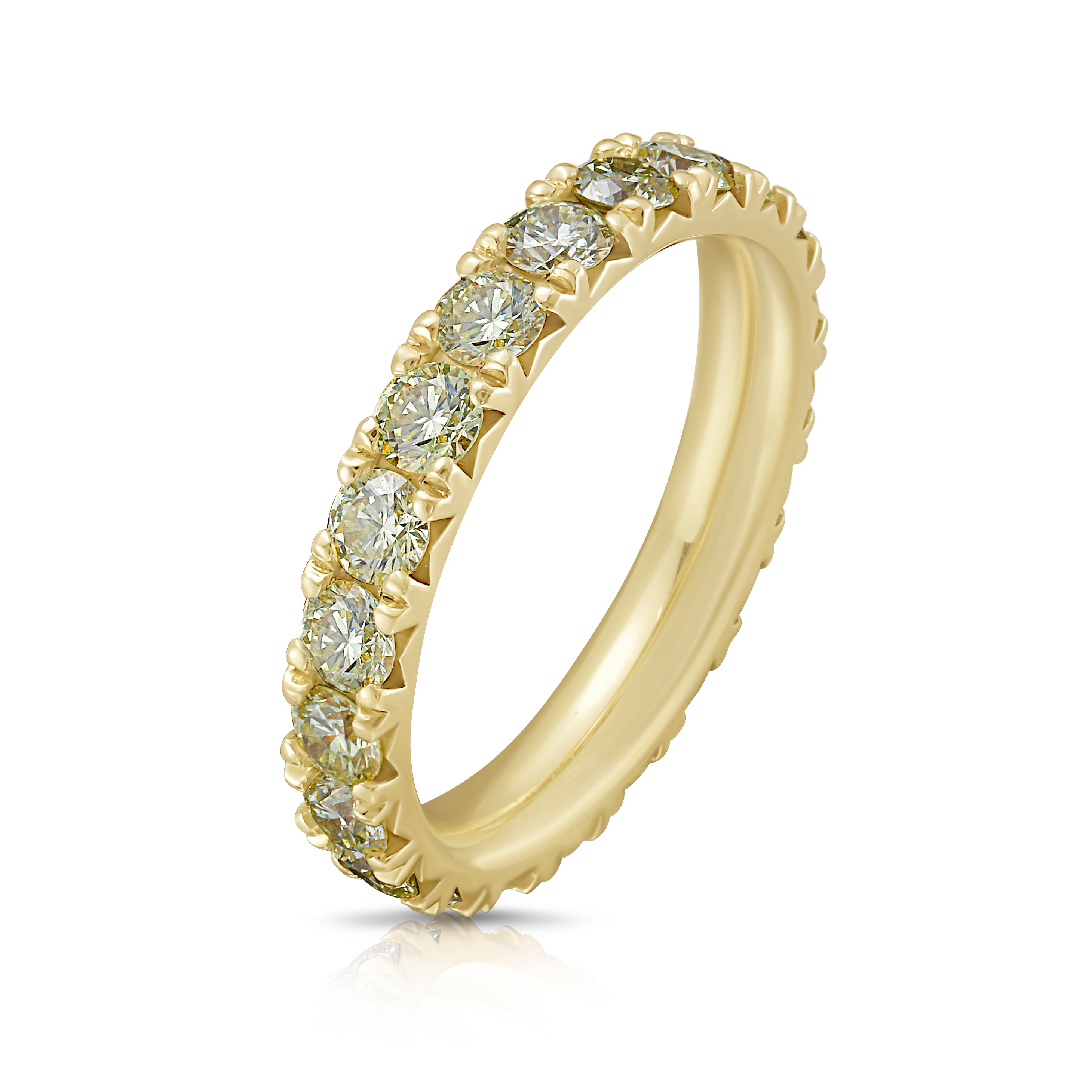 Yellow Diamond Eternity Band