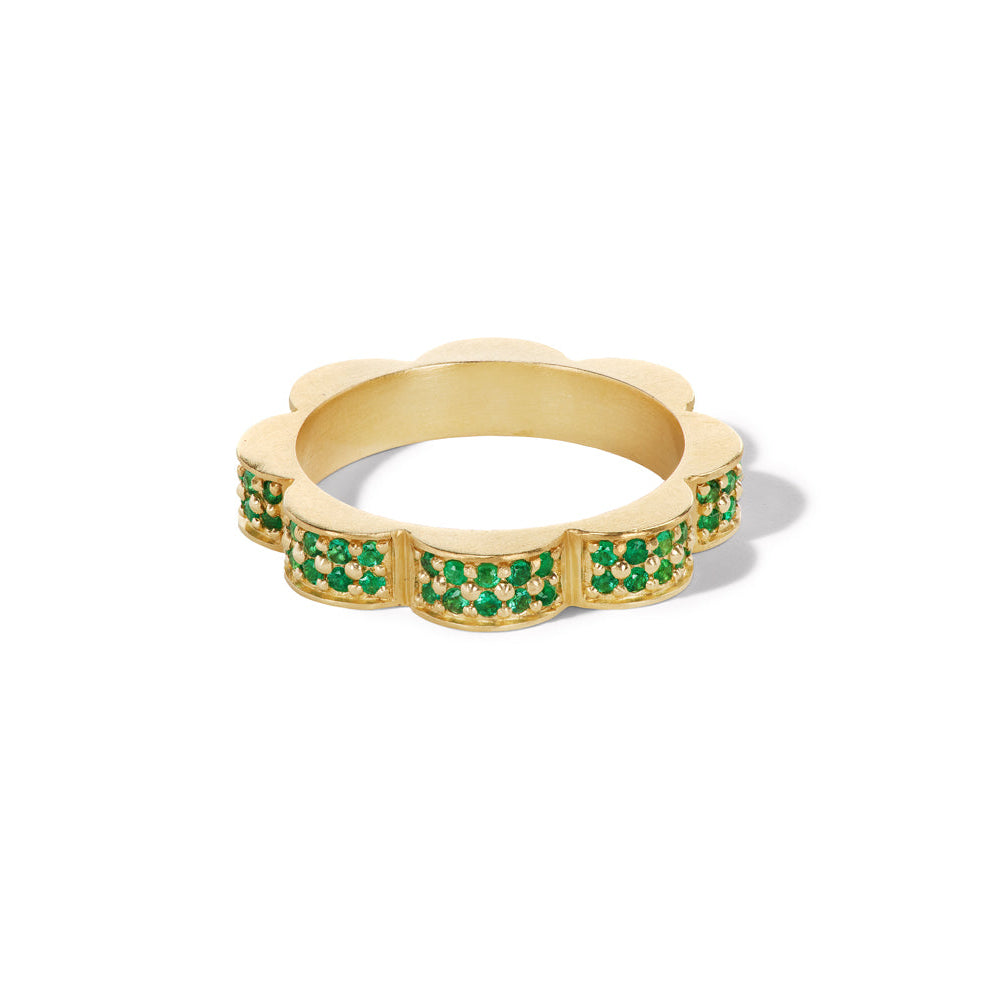 Emerald Pavé Jharokha Band