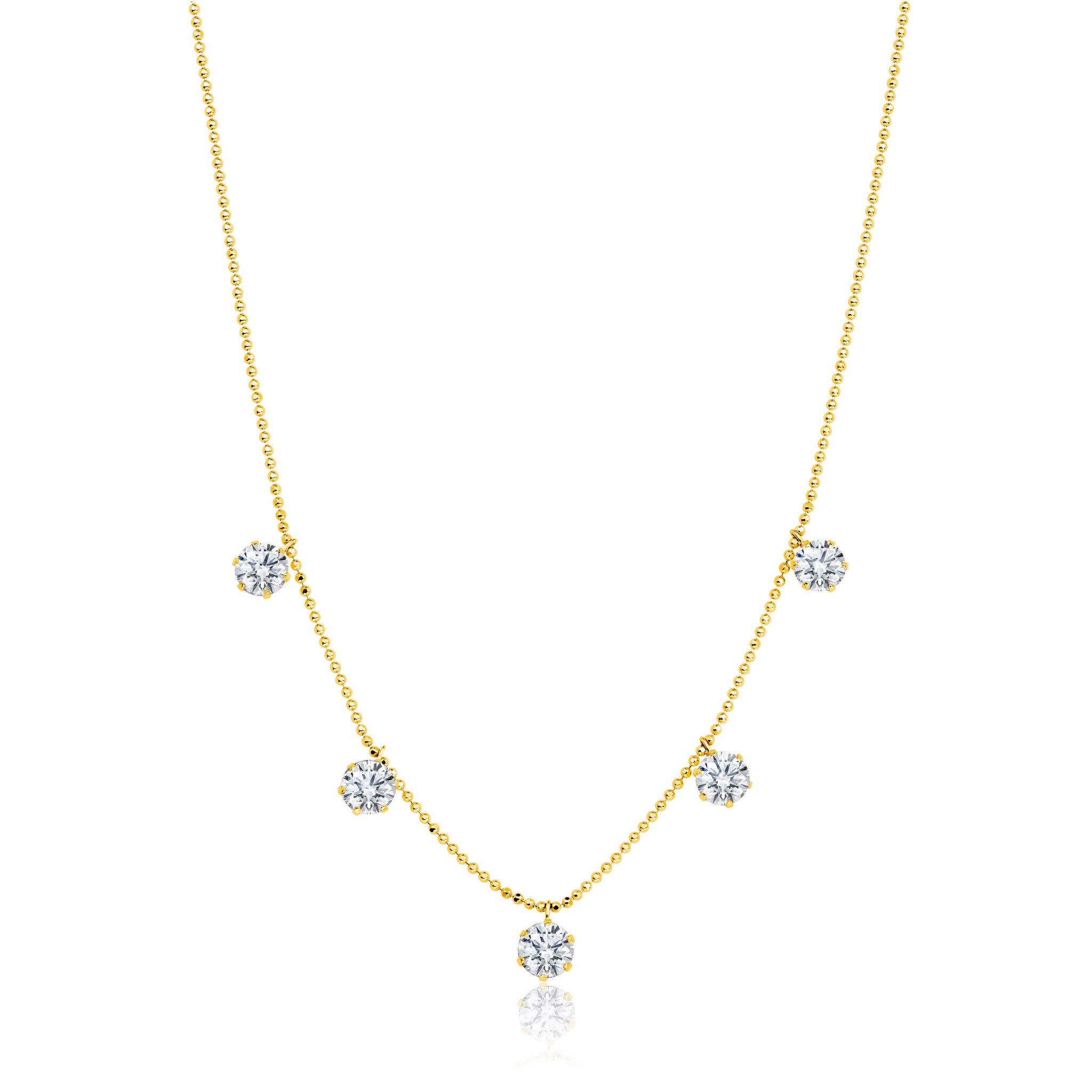 Floating Diamond Necklace