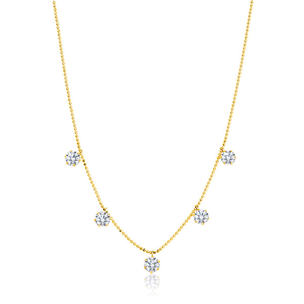 Floating Diamond Necklace