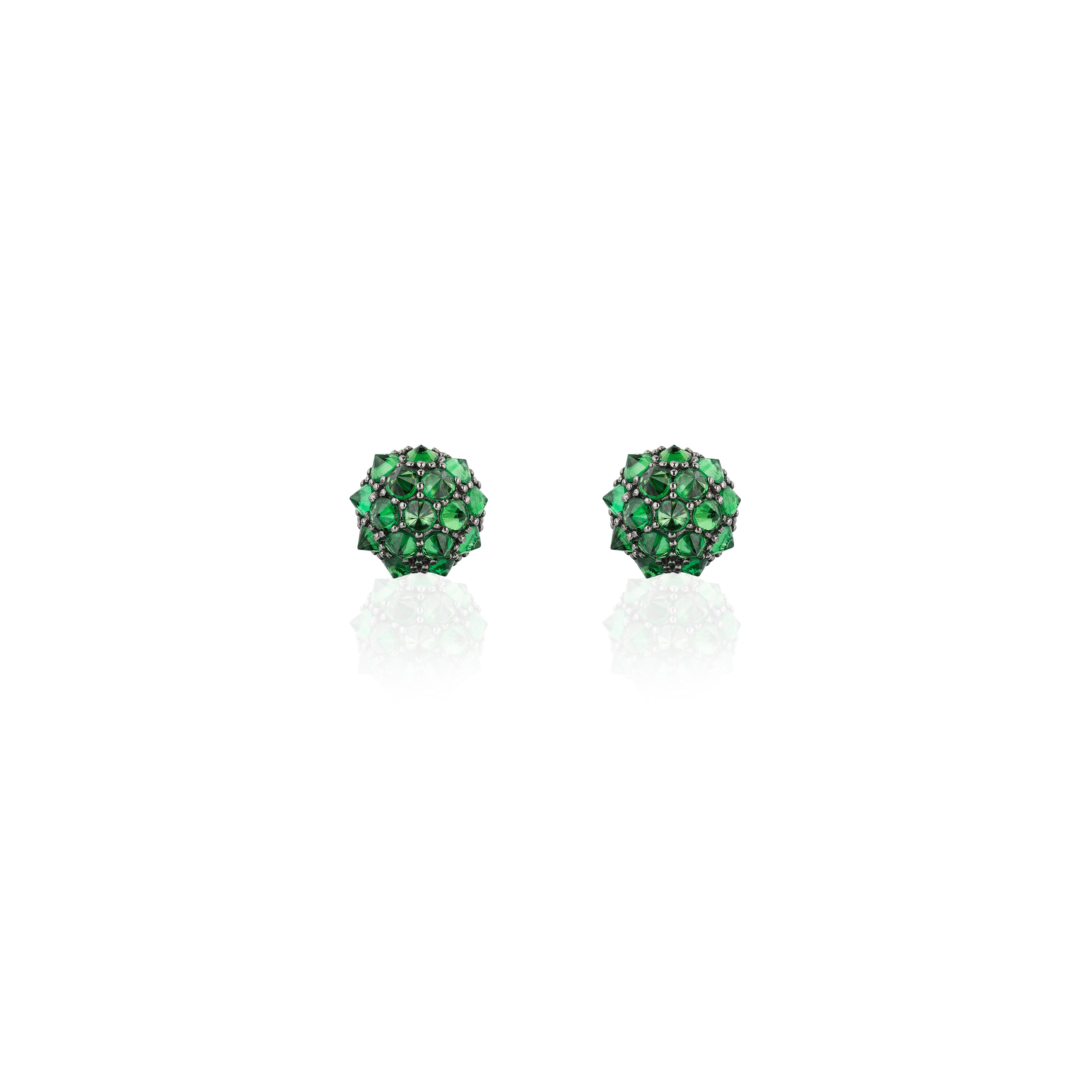 Green Tsavorite Stud Earrings