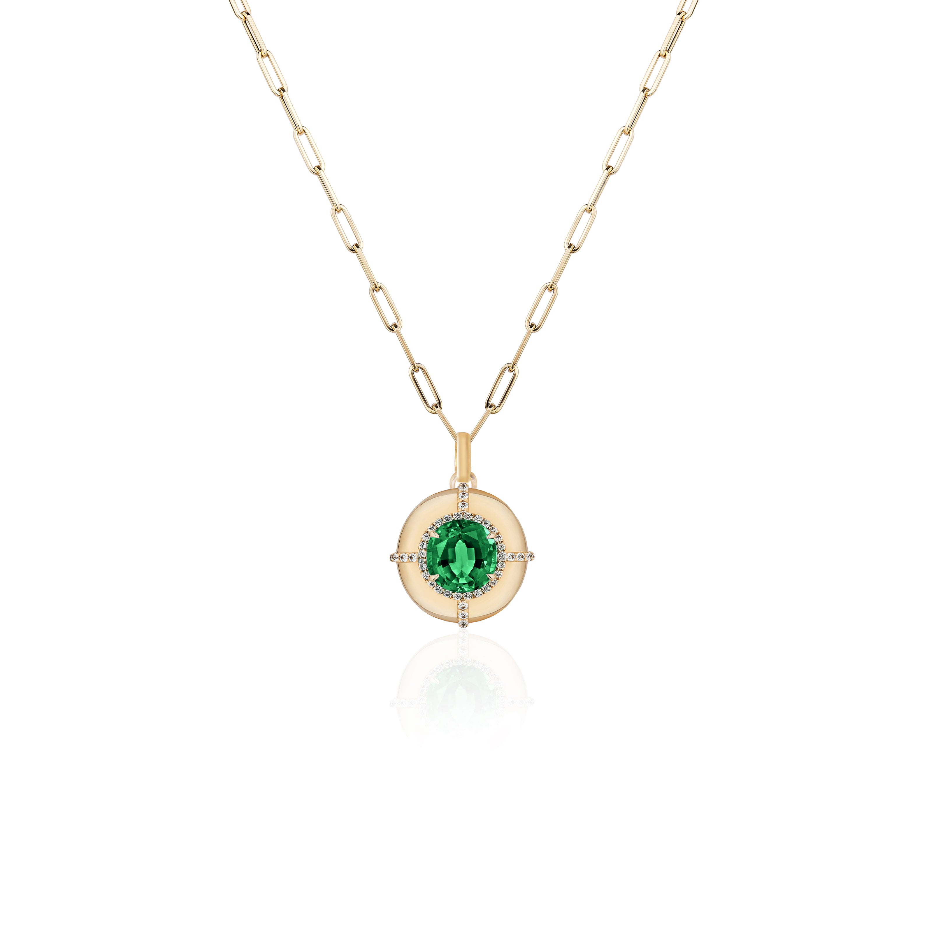 Emerald Medallion Pendant