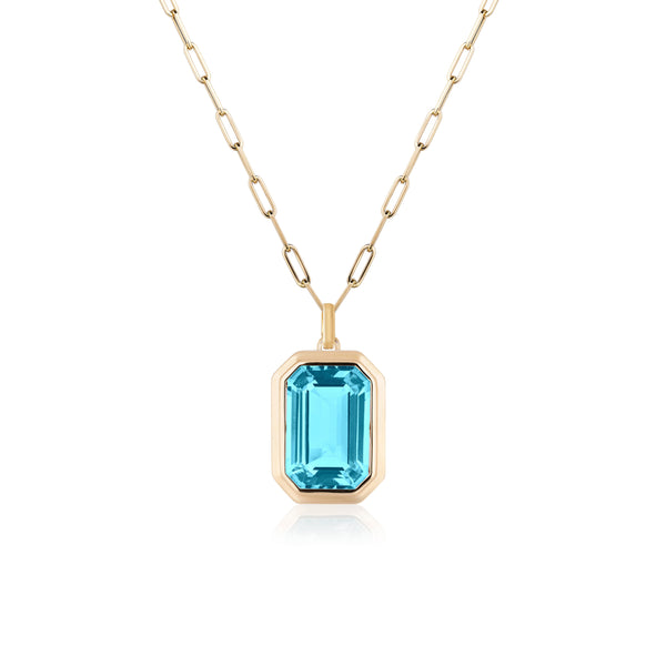 Manhattan Blue Topaz Necklace