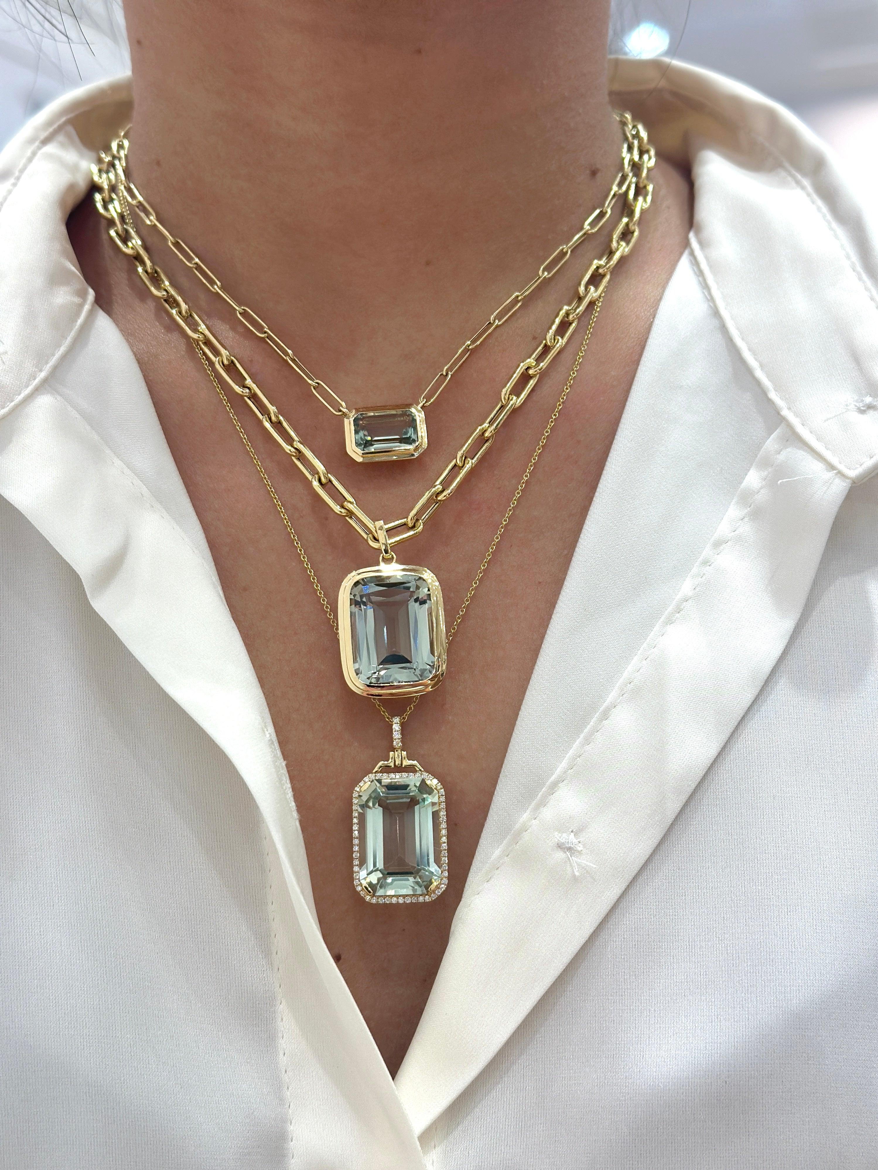 Manhattan Prasiolite Necklace