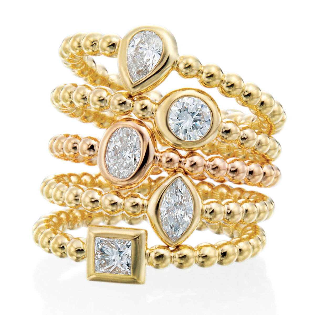 Oval Nutmeg Stackable Band