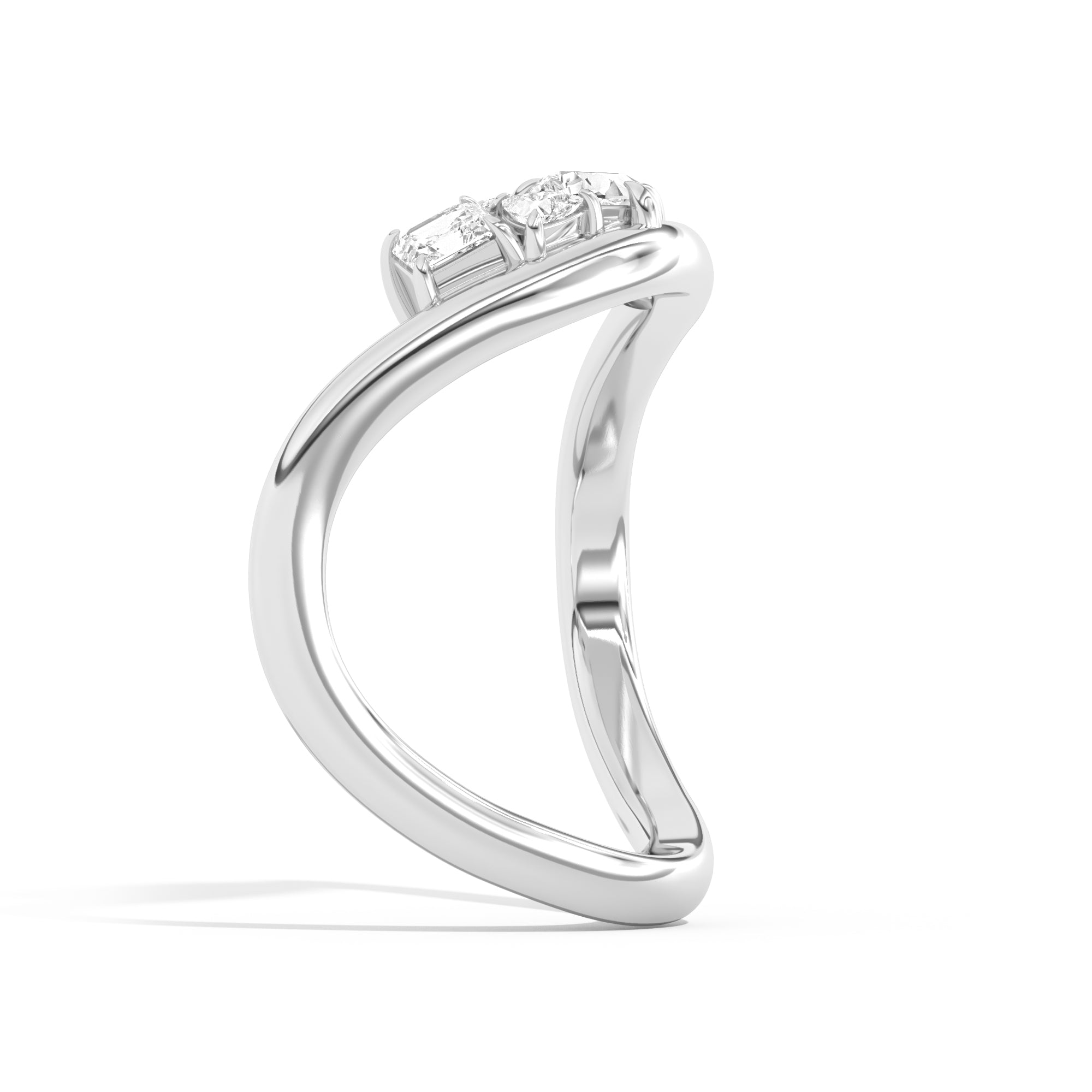 Gaudí Mosaic Curve Ring