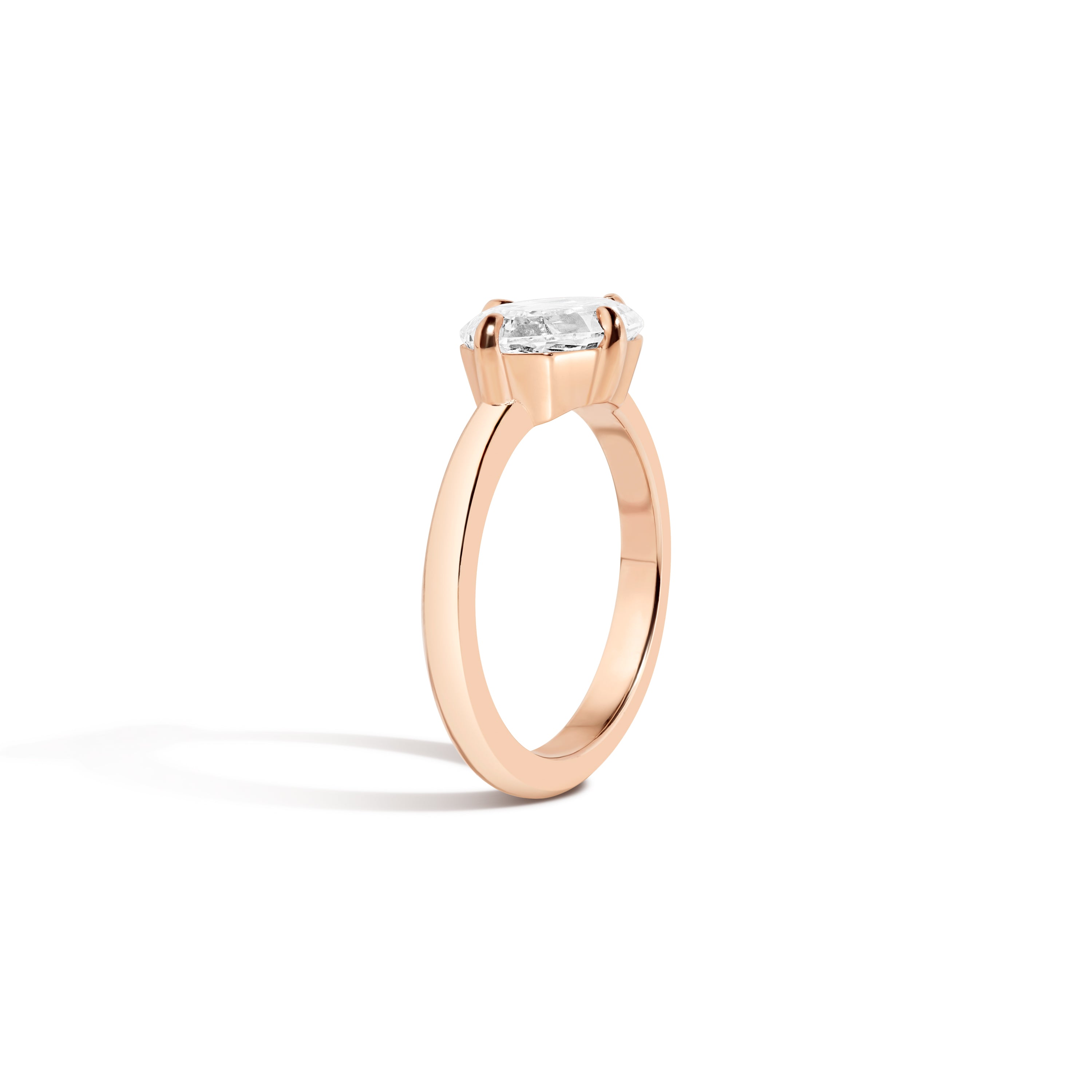East-West Step Cut Marquise Ring