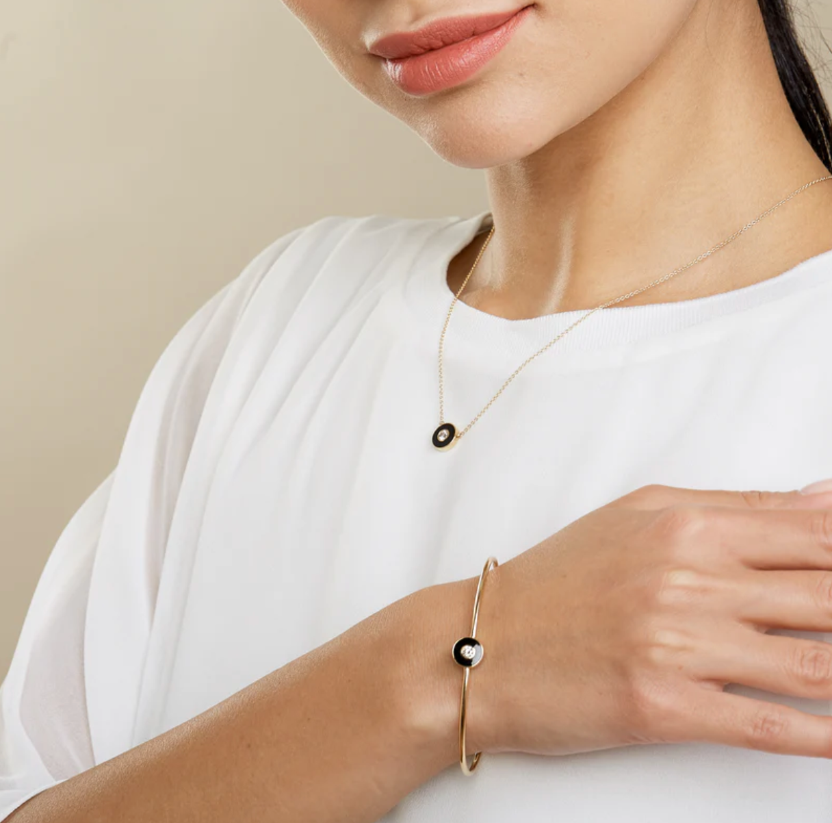 Enamel Diamond Bracelet