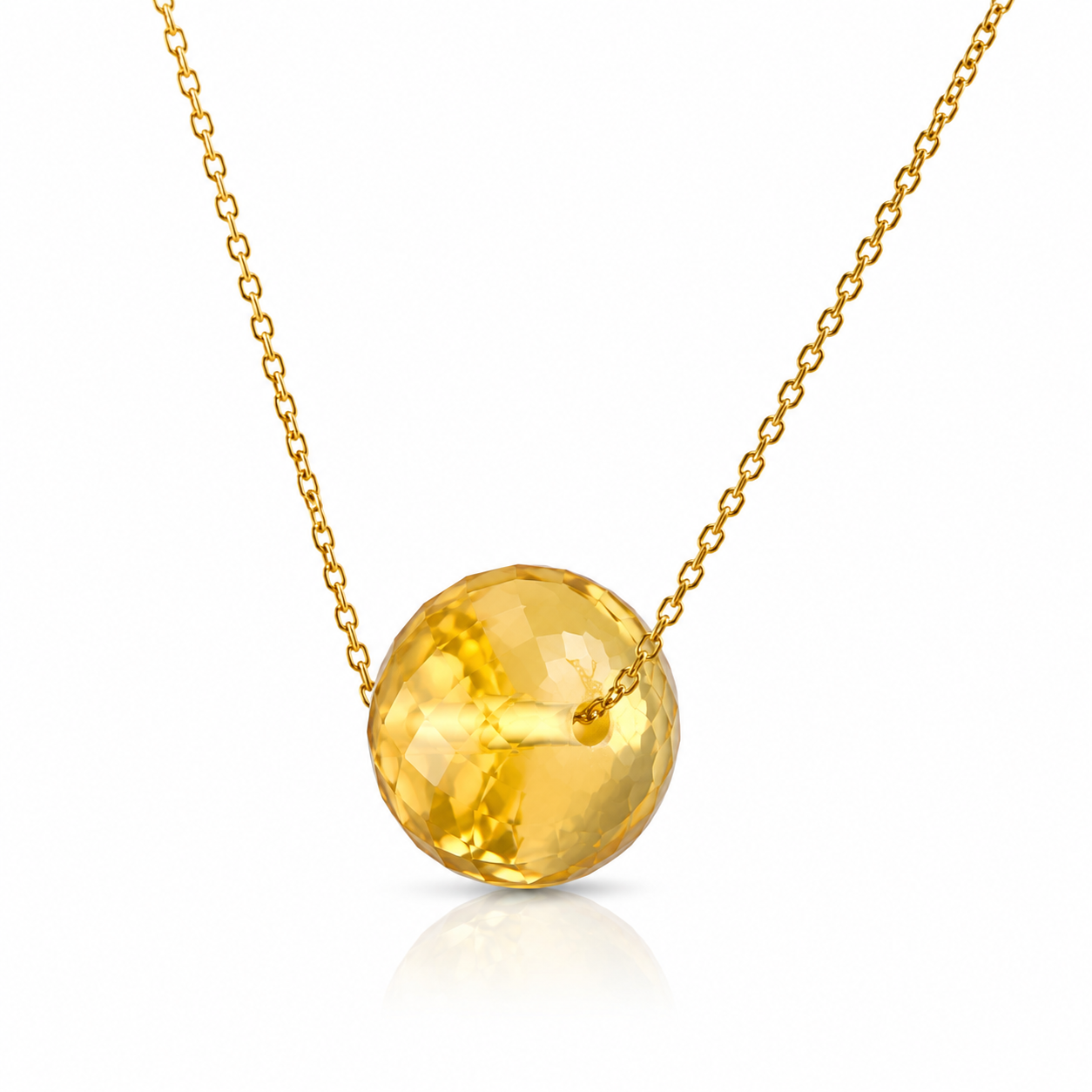 Sunbeam Citrine Necklace