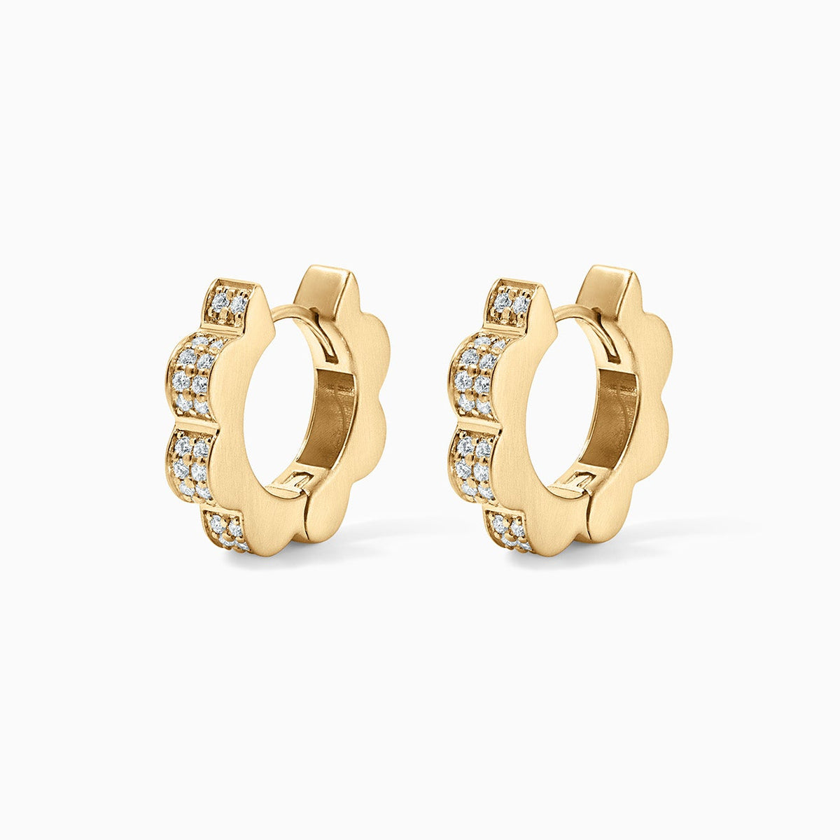 Diamond Jharokha Hoops