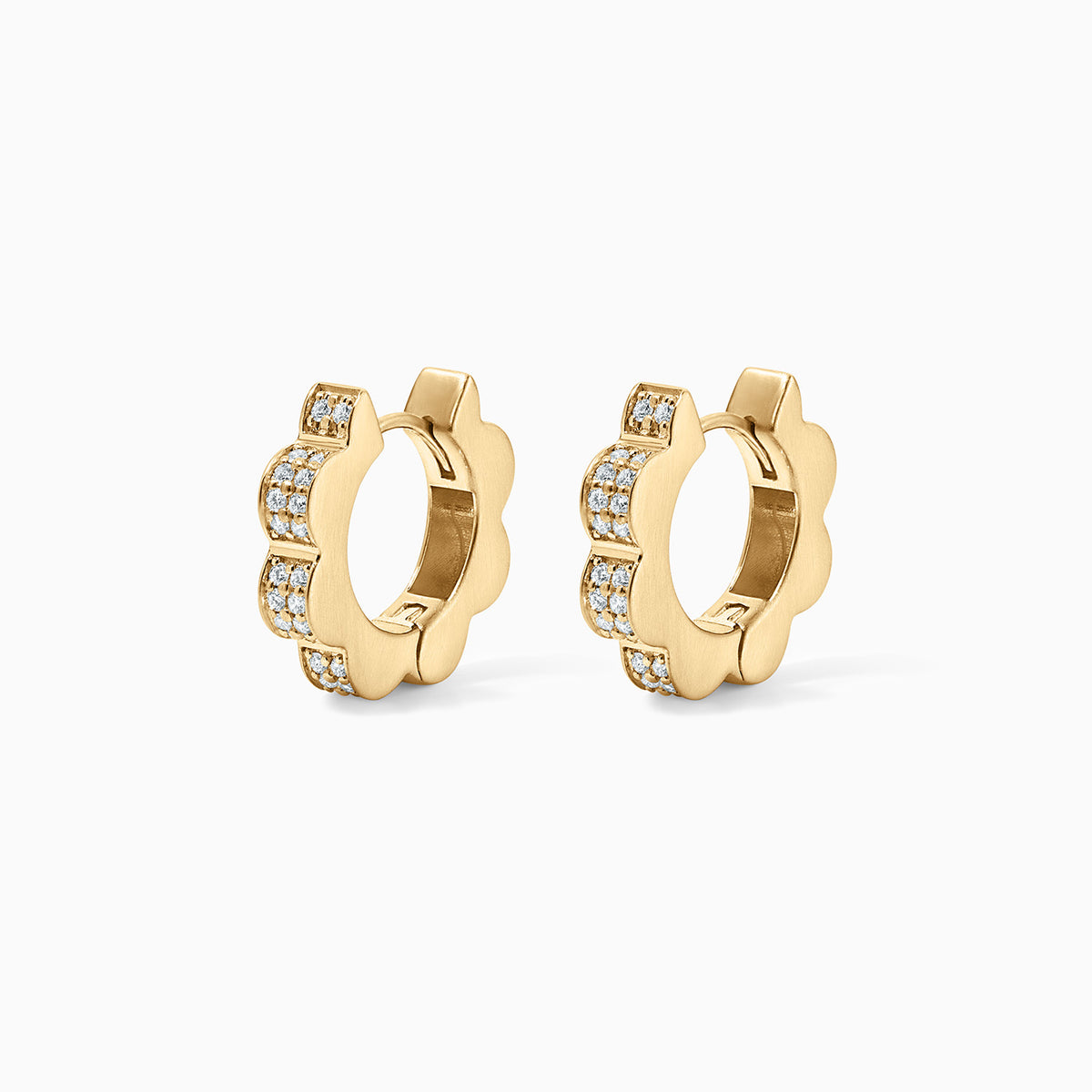 Diamond Jharokha Hoops