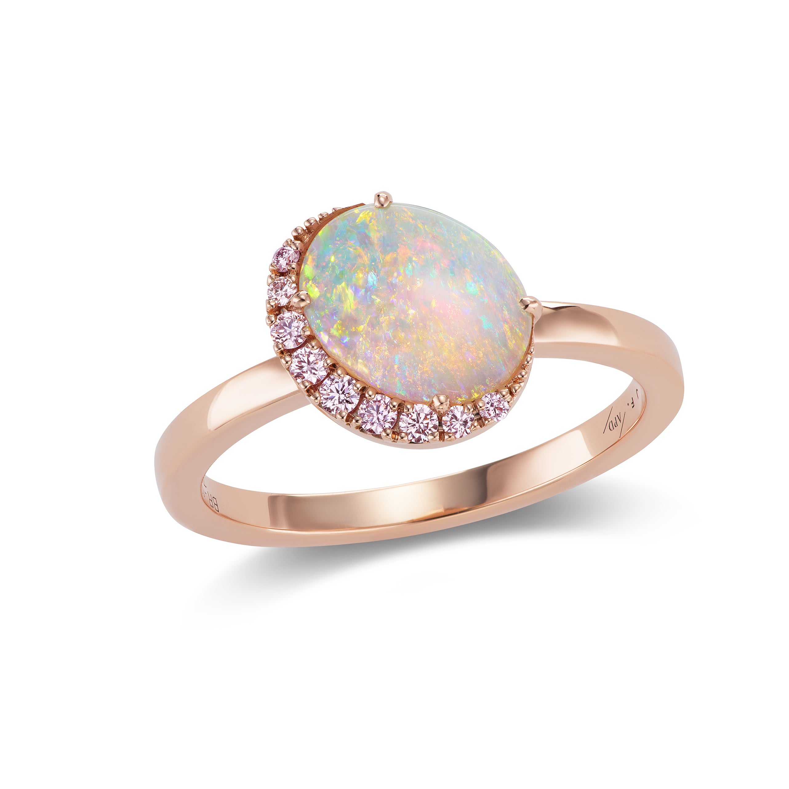 Opal Moon Ring