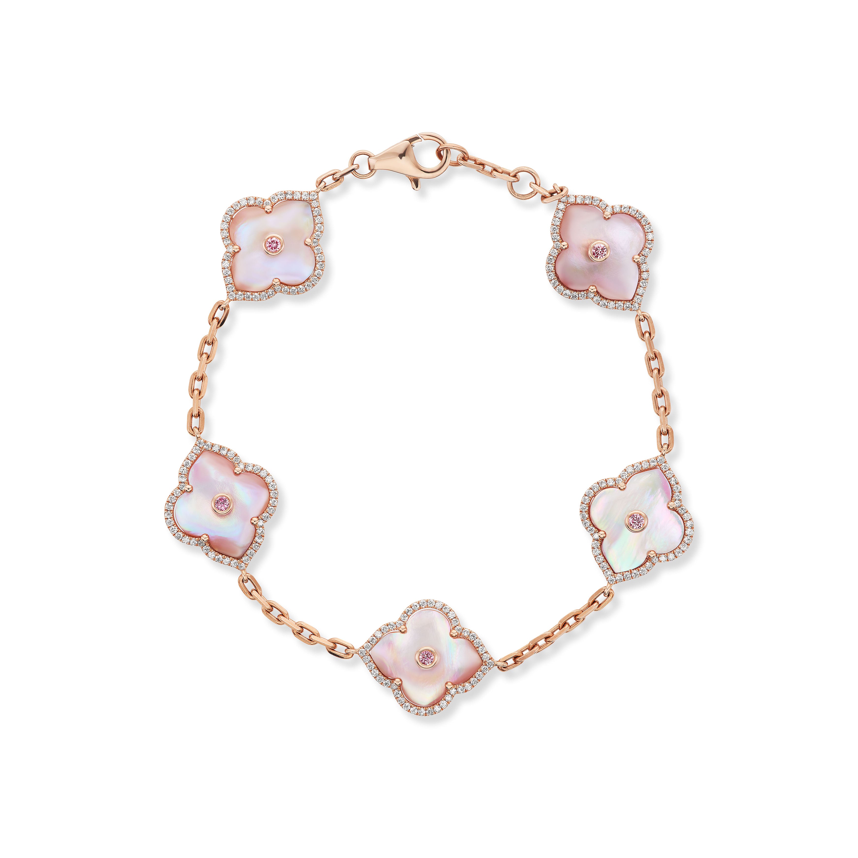 Mother of Pearl Floral Bracelet