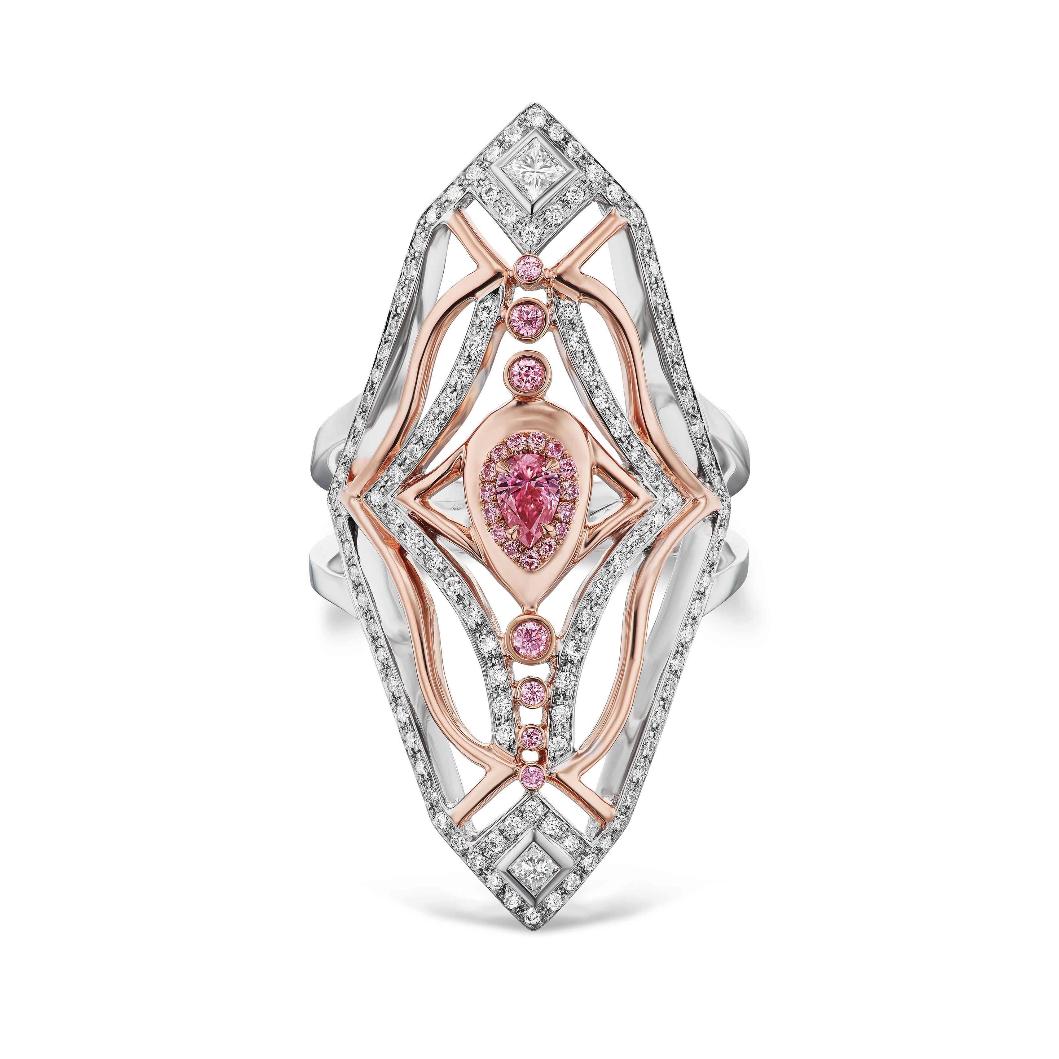 Modern Art Deco Style Ring