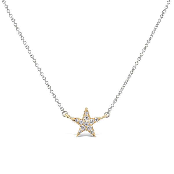 Argyle White Star Necklace