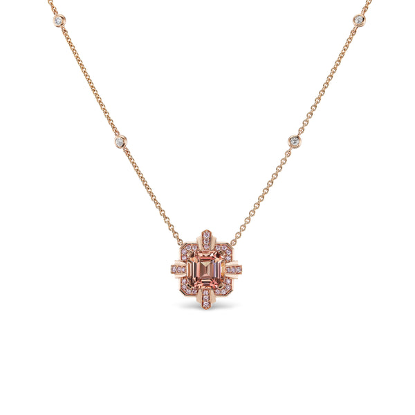 Argyle Pink Tourmaline Necklace