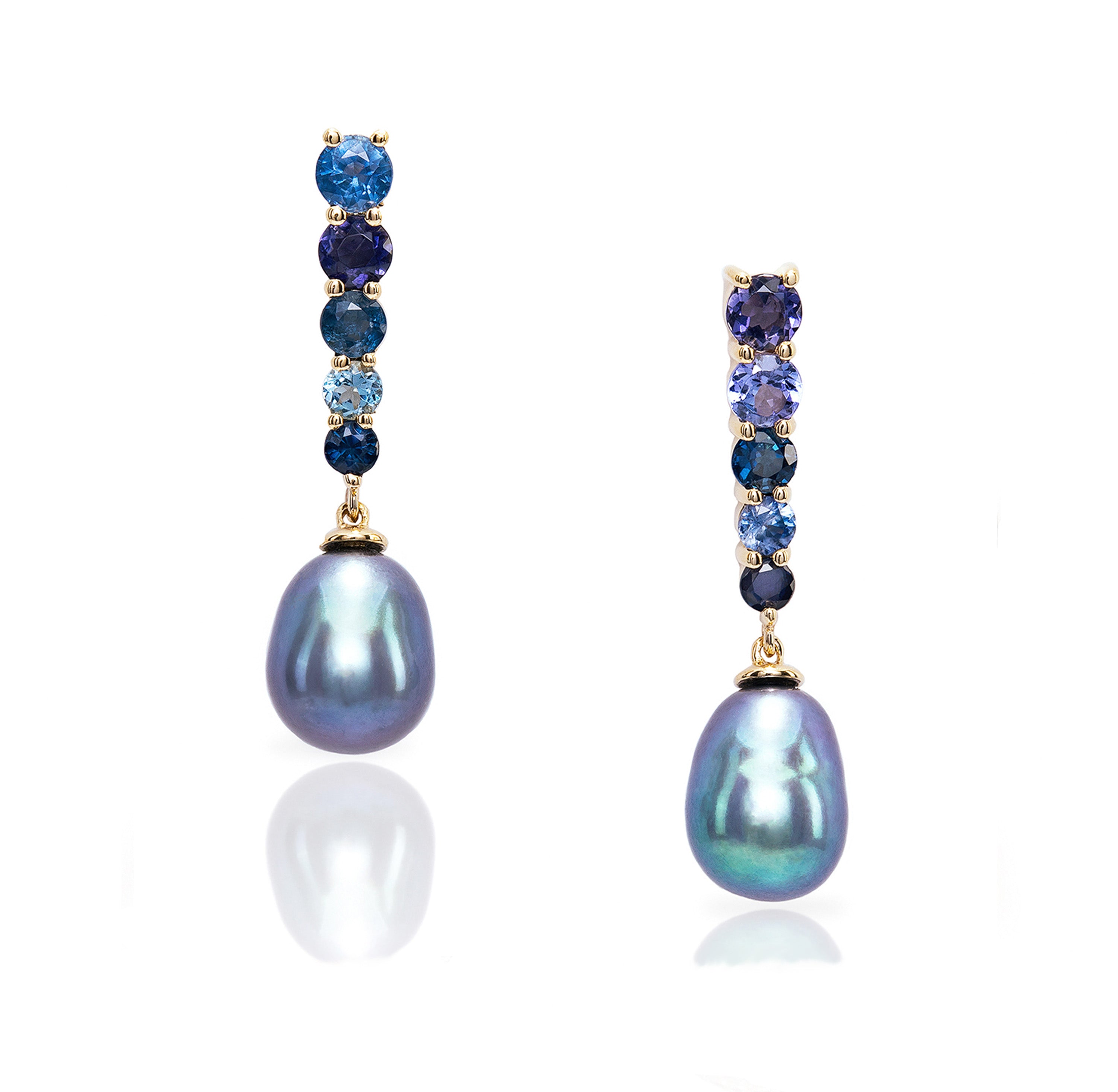 Indigo Pearl Earrings