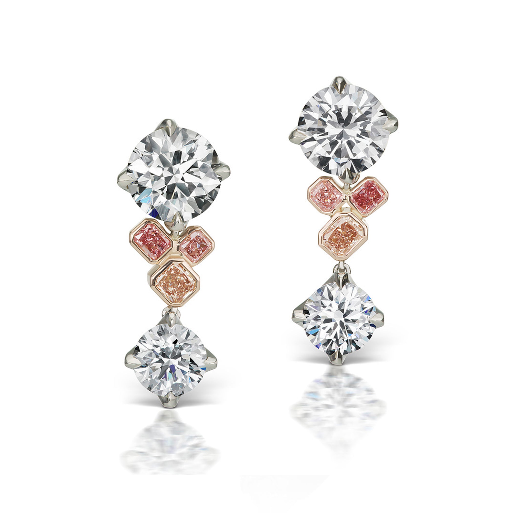 Rose' Drop  Earrings