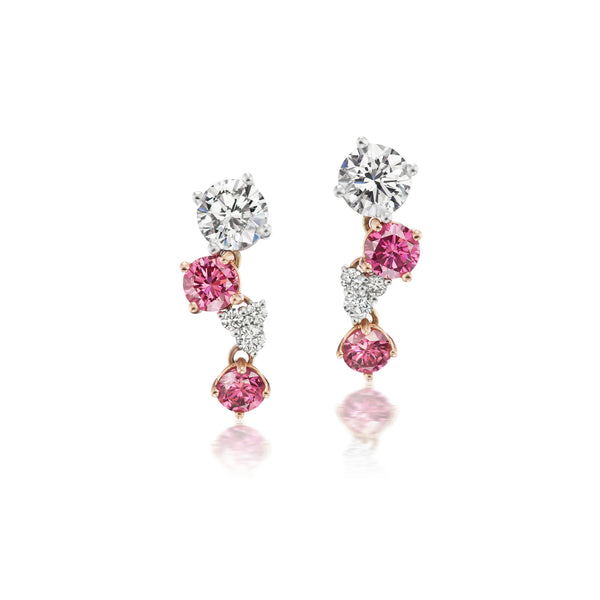 Pink Bubble Earrings