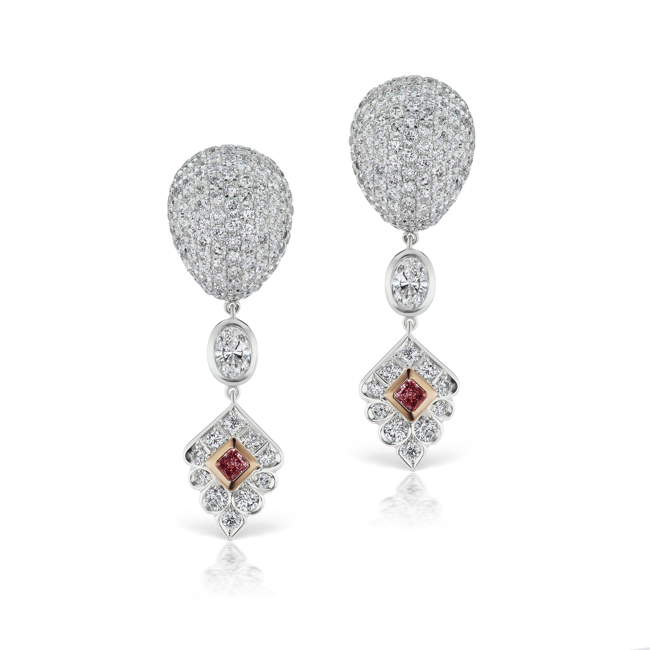 Crimson Drop Earrings