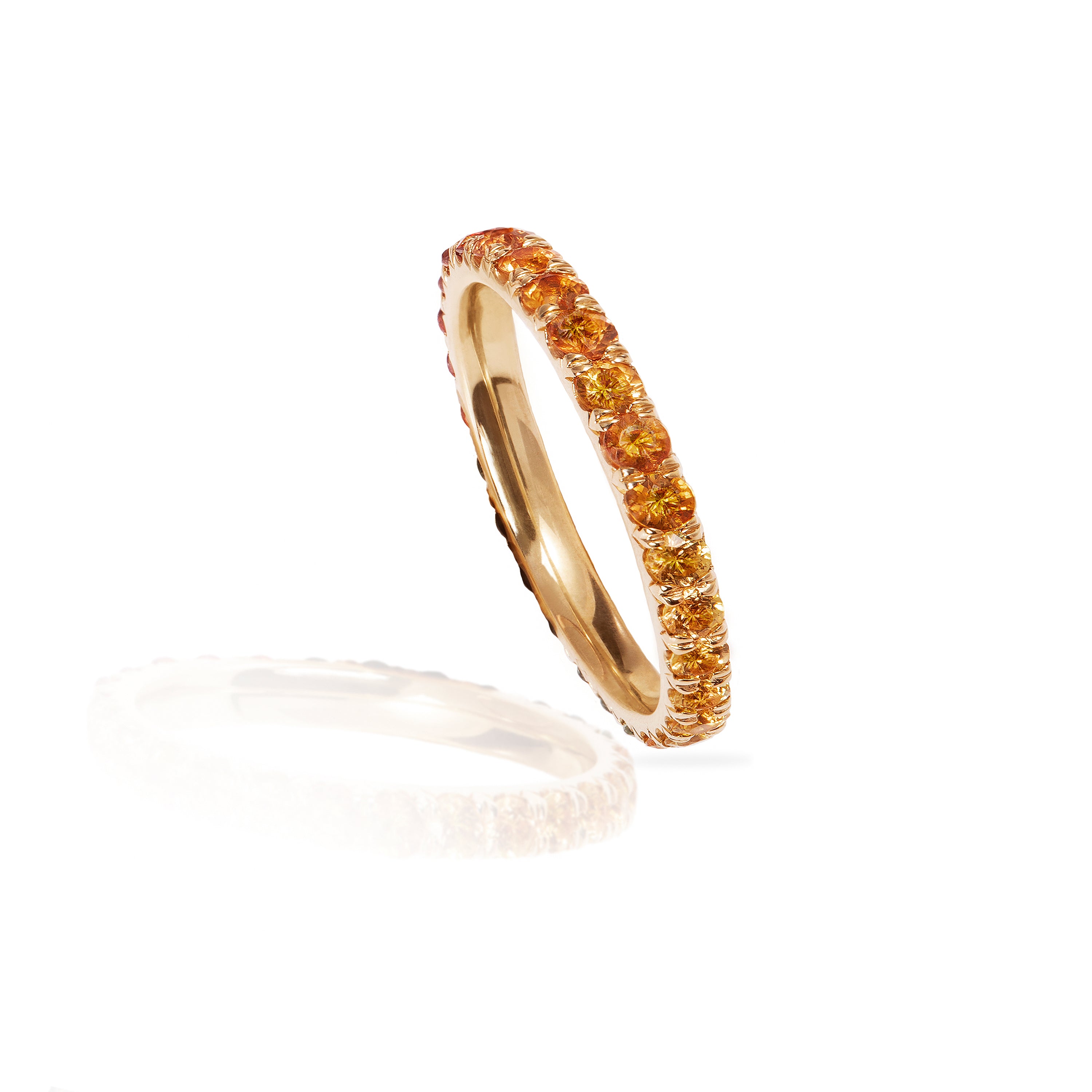 Saffron Eternity Band