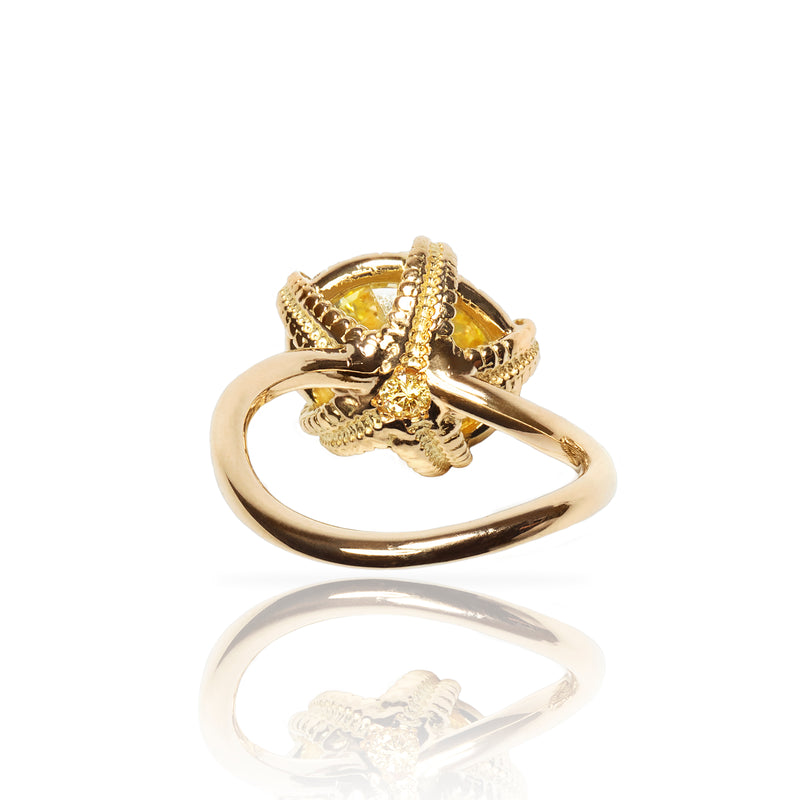 Canary Starfist Engagement Ring
